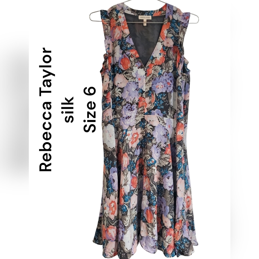 Rebecca Taylor Floral Silk Dress - Multicolor